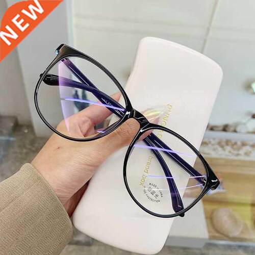 Transparent Computer Glasses Frame Women Men Anti Blue Light