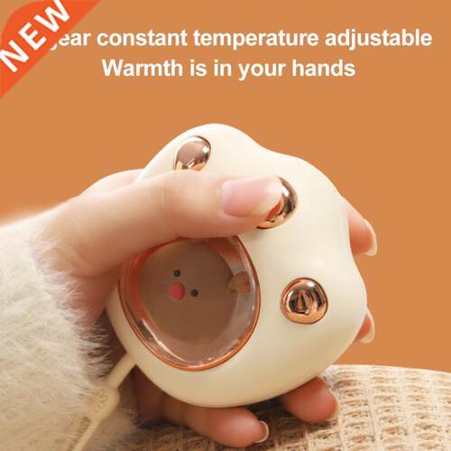 Mini Cute Cat Claw Shaped Hand Warmer USB Rechargeable