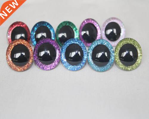20pcs---9-12-14--16-18- 20 -24--30-35mm clear 3D glitter eye