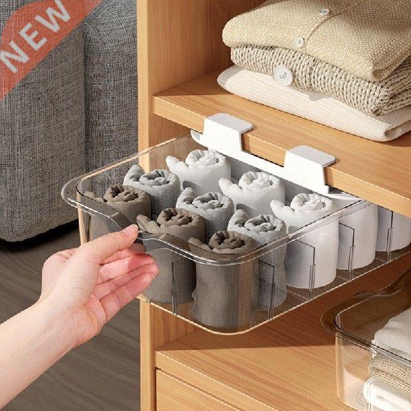 Drawer Organizer Set Clear Plastic Desk Drawer Dividers