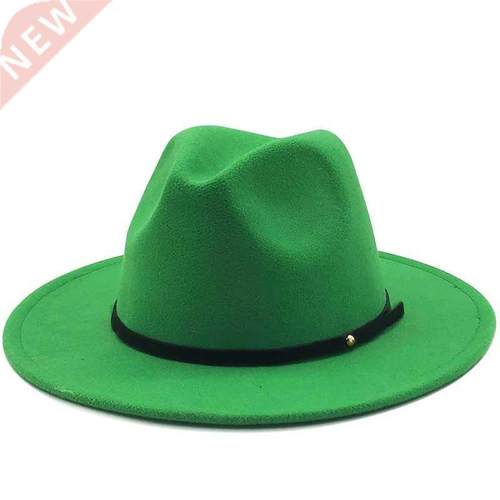 Hot Women Men Wool Vintage Gangster Trilby Felt Fedora Hat W