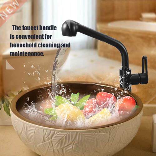 European-style Pull Out Single Connection Bathroom Tap Verti