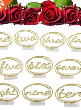 Table Number Signs 1-10 Numbers with Hollowed Out for Partie