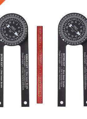 Woodworking Scale Mitre Saw Protractor Angle Level with Mark