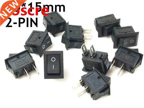 10pcs/lot 10*15mm SPST 2PIN ON/OFF G130 Boat Rocker Switch 3