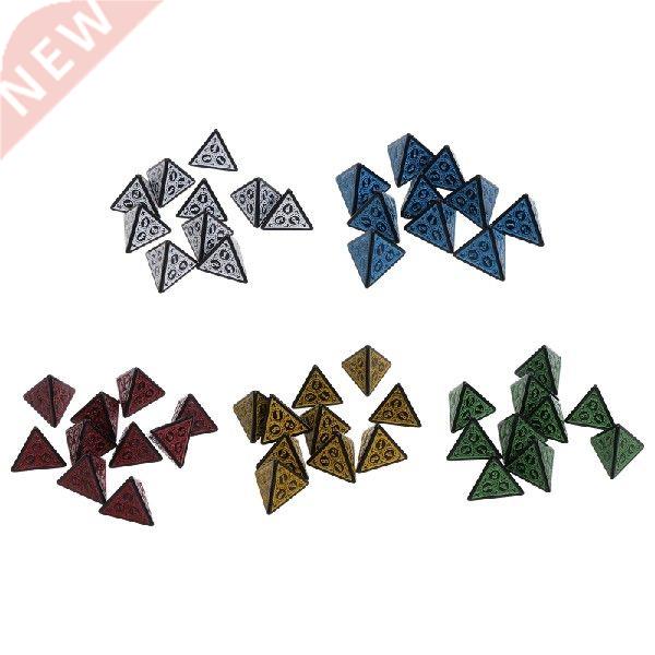 10 Pcs Polyhedral Dice Acrylic DND Dice Tabletop Game Dice