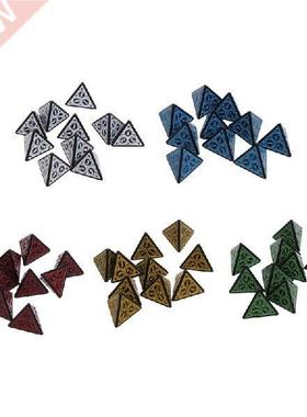 10 Pcs Polyhedral Dice Acrylic DND Dice Tabletop Game Dice