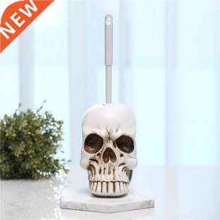 Gothic Toilet Brush Base Holder Novelty Skull Skeletons Resi