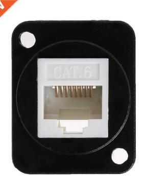 RJ45 Connector Panel Socket D Type Mounting CAT5E CAT6
