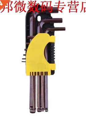 9pcs S2 Staal L Vorm Hex Inbussleutel Sleutel Reparatie Moer