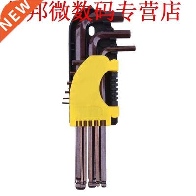 9pcs S2 Staal L Vorm Hex Inbussleutel Sleutel Reparatie Moer
