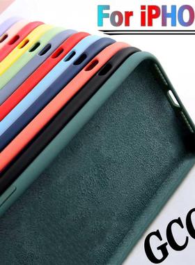 For iPhone 7 6 6S 8 Plus Case Luxury Original Liquid Silicon