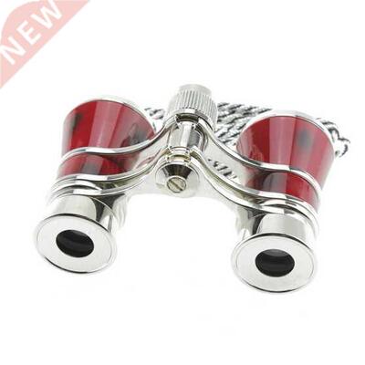 Exquisite Theater/opera 3x25 Glasses Coated Red Binocular T