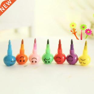 7 color Children Kids Crayon Oil Pastel Drawing School Offic