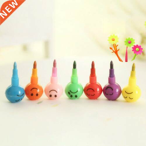 7 color Children Kids Crayon Oil Pastel Drawing School Offic