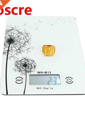 5kg 1g LCD Digital Kitchen Scale Toughened Glass Household F
