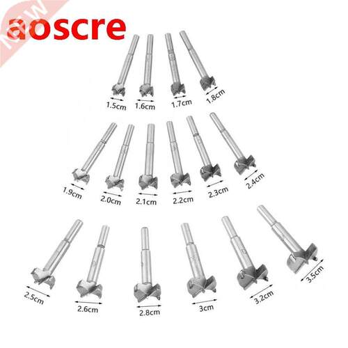 16pcs Cemented Carbide Forstner Drill Bits Woodworking Borin