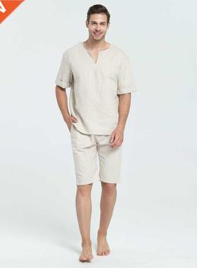 Men and Woen Unisex Ramie and Cotton Sumer and Spring Short