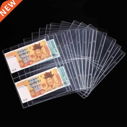 10Pcs Bnknote Pper Money lbum Currency Pges Trnsprent