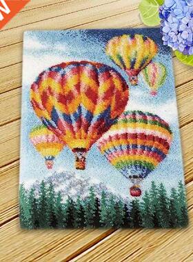 1 Set Latch Hook Rug Kits Embroidery Carpet Crochet Yarn