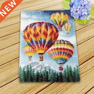 1 Set Latch Hook Rug Kits Embroidery Carpet Crochet Yarn