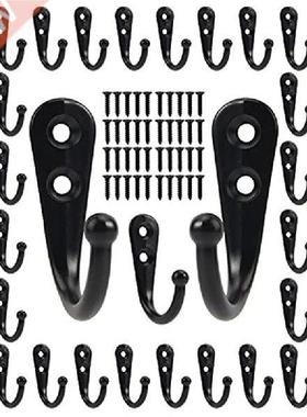 40 Pack Wall Hooks, Towel Hooks Coat Hooks with 80Pcs