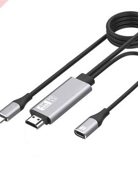 USB C 4K Male Cable PD.0 Female Power Cords w/ Male to HDMI