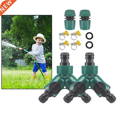 Y-shaped Plastic Garden Hose Splitter Double Tap 2 Way
