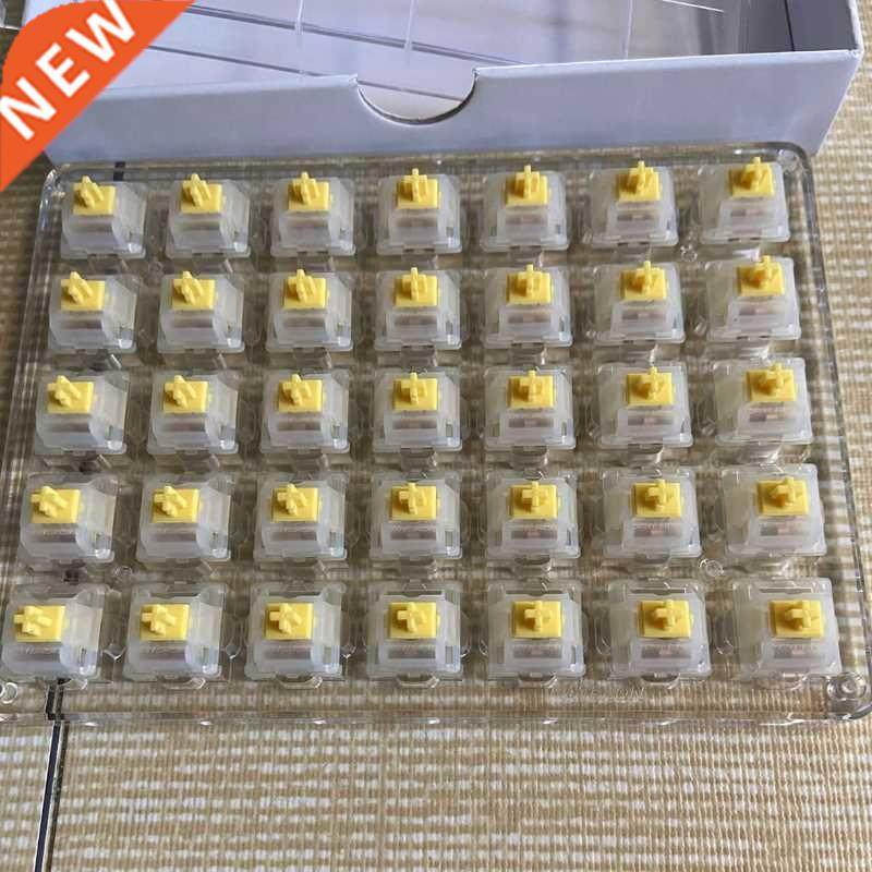 5Pcs Gateron CAP Switch Milky Yellow Switch Extras pin RGB图片
