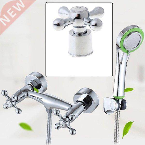1Set Copper Cross Handle Bath Sink Faucet Handle for