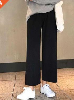 Women pants wid leg Baggy Sports Gray Pants Casual Joggers W