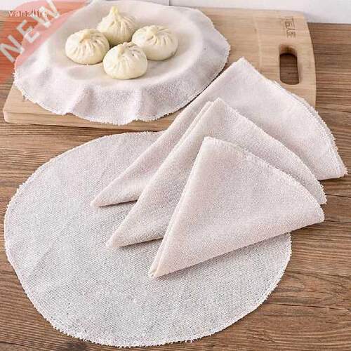 Round cotton and linen steamer cloth kitchen utensils