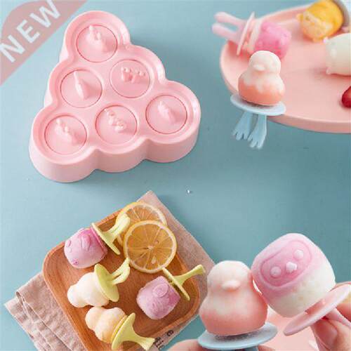 6 Cells Silicone Mold Silicone Ice Cream Mold Popsicle