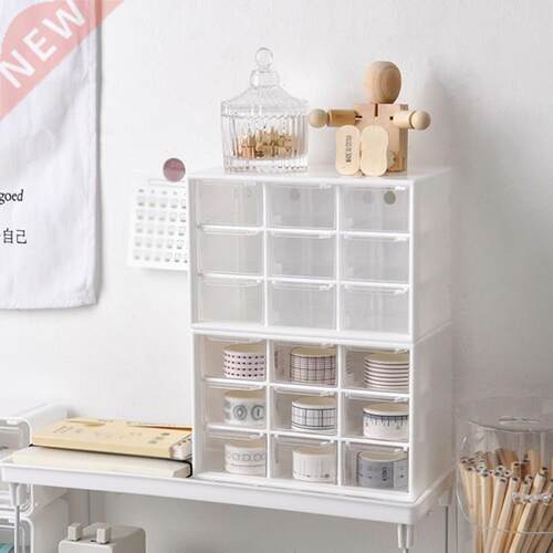 9 Grids Desktop Storage Box Jewelry Drawer Pearl Beads Stor