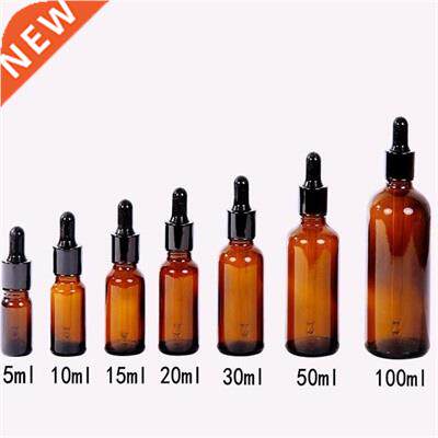 5-30ml Amber Glass Dropper Bottle Refillable Empty