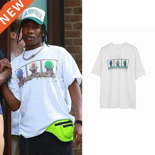Travis scott t shirt dennis rodman hiphop sreetwear men vint
