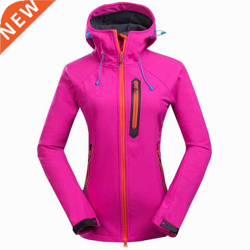 Outdoor Women Softshell jacket Autumn Winter windproof water