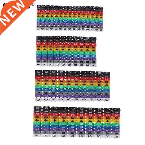 100pcs/150pcs 0-9 Arabic Numerals Cable Markers Colourful M