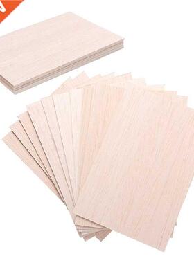 15 Pack Unfinished Wood Sheets,Balsa Wood Thin Wood Board