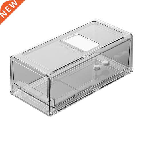 Refrigerator Organizer Clear Fruit Food Jars Storage Box Veg