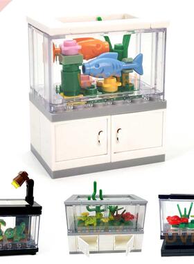 Creative Building Blocks MOC City Scene Fish Tank LivingRoom