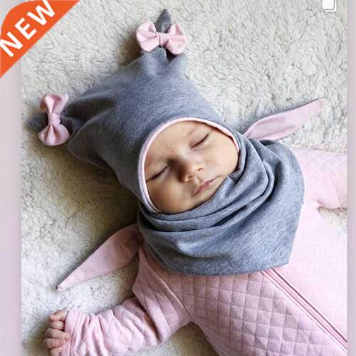 Baby Cotton Hat Autumn Winter Children's Scarf Hat Sets Bo
