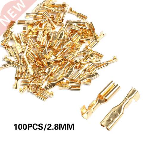 100Pcs 2.8mm 4.8mm 6.3mm Female Crimp Terminal Connector Set