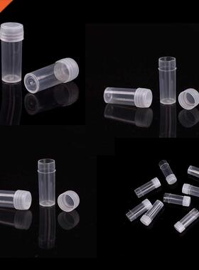 10pcs/pack Plastic Test Tubes Vials Sample Container Powde