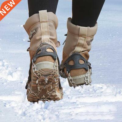 1 Pair 19 Studs Stainless Steel Ice Grips Gripper Anti-slip