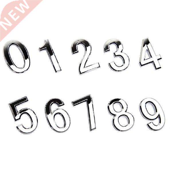 Numeral Door Plaque House Sign Plating Gate 0 to 9 Plastic