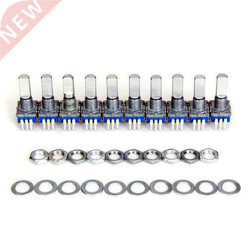 10pcs 12mm switch rotary encoder with key switch