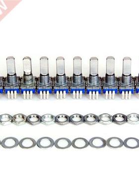 10pcs 12mm switch rotary encoder with key switch