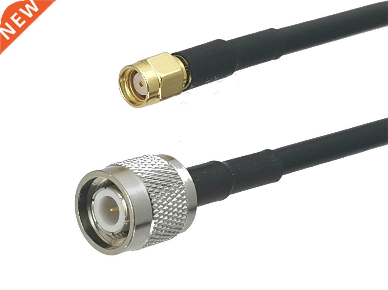 1Pcs RG58 TNC Male plug to RP-SMA Male Jack Straight Connect
