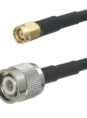 1Pcs RG58 TNC Male plug to RP-SMA Male Jack Straight Connect